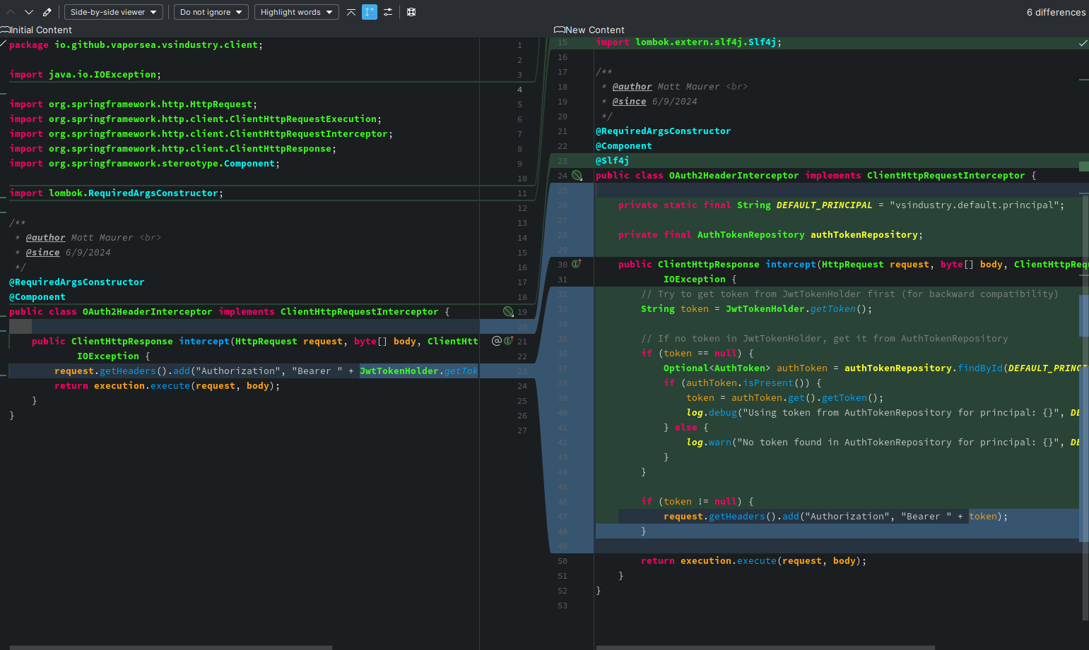 Junie Generated Diff